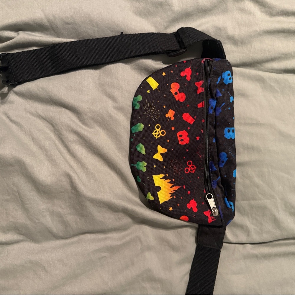 Colorful Disney Parks Fanny Pack